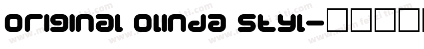 Original Olinda Styl字体转换